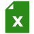 Microsoft Excel document icon